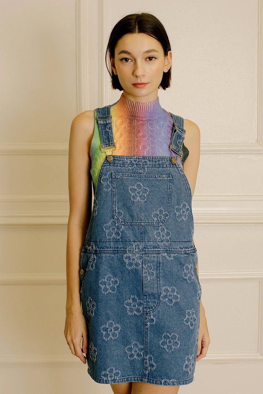 Daisy Denim Overall Dress