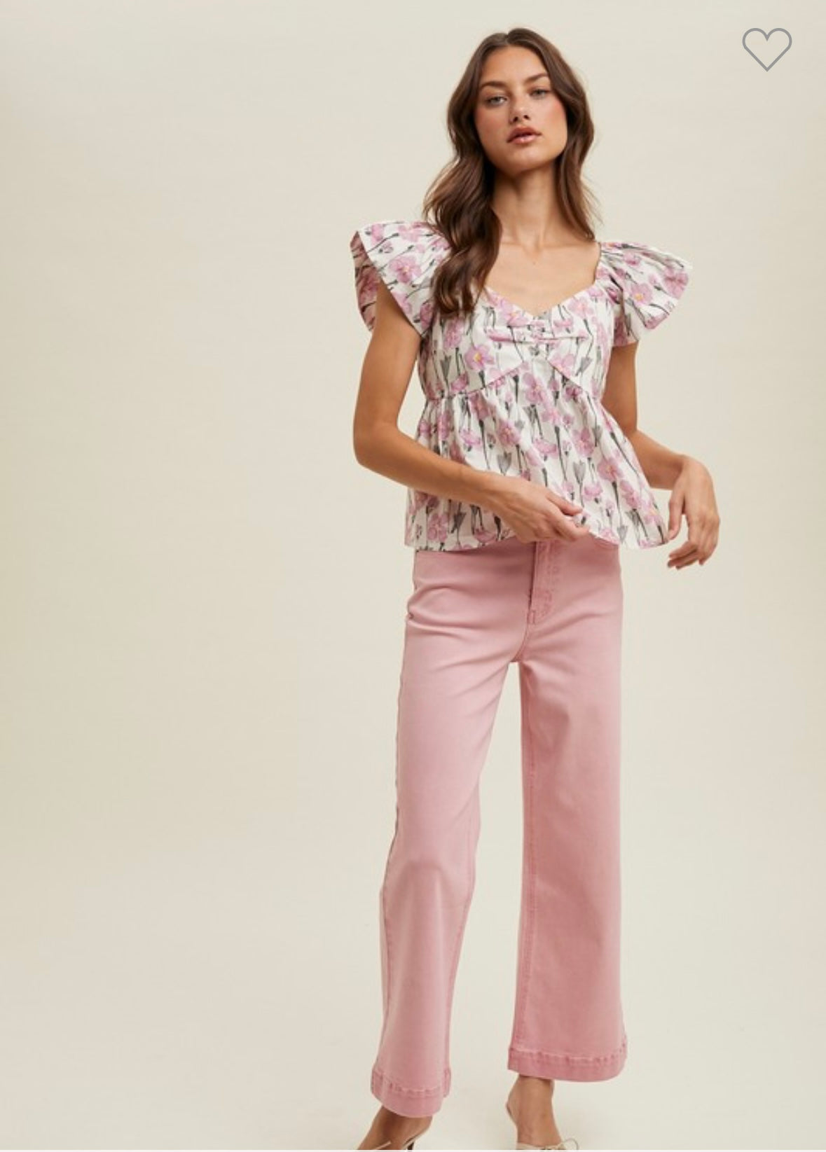 Pink Flower Blouse