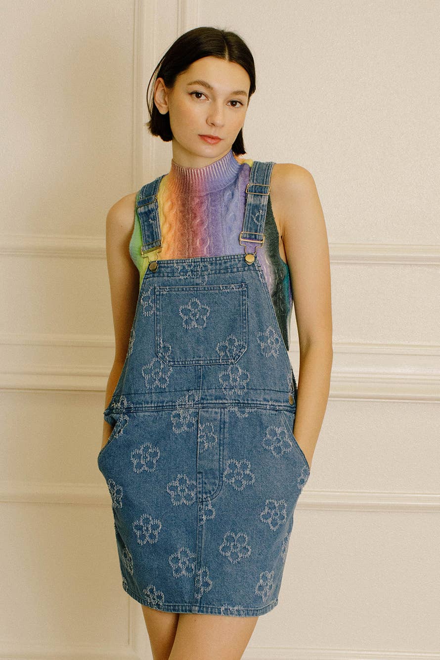 Daisy Denim Overall Dress