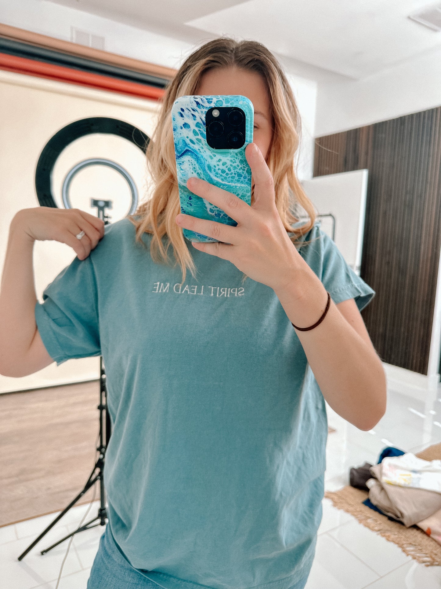 Embroidered Spirit Lead Me Summer Tee